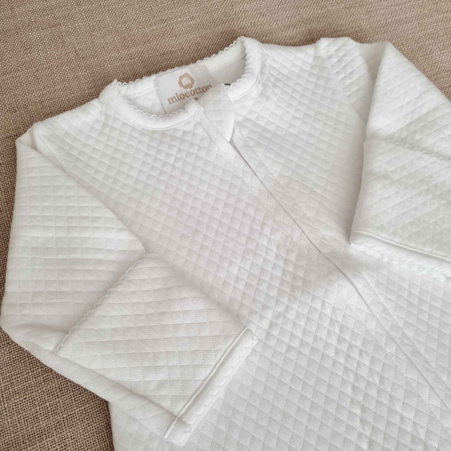 Pijama Rombo con cierre blanco