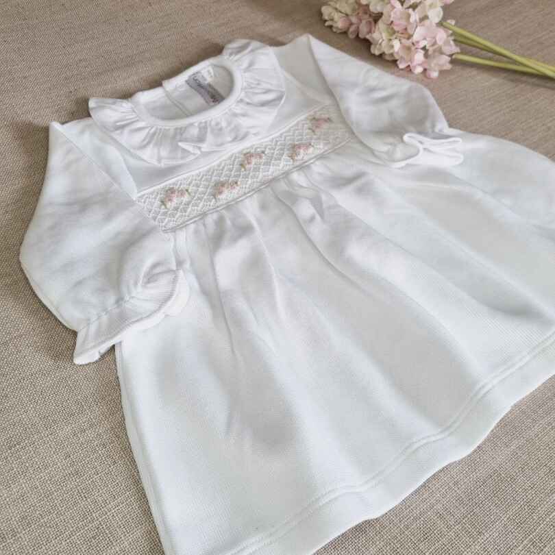Vestido Elena manga larga Punto Inglés