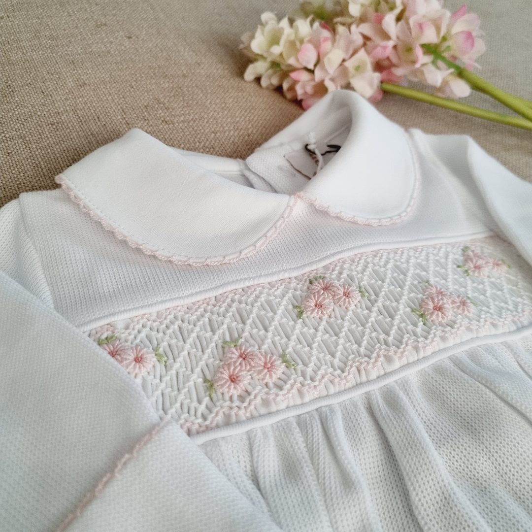 Enterito Flor Punto Inglés Blanco