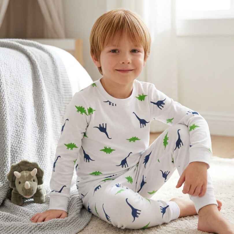 Pijama Dinosaurios de Algodón Pima