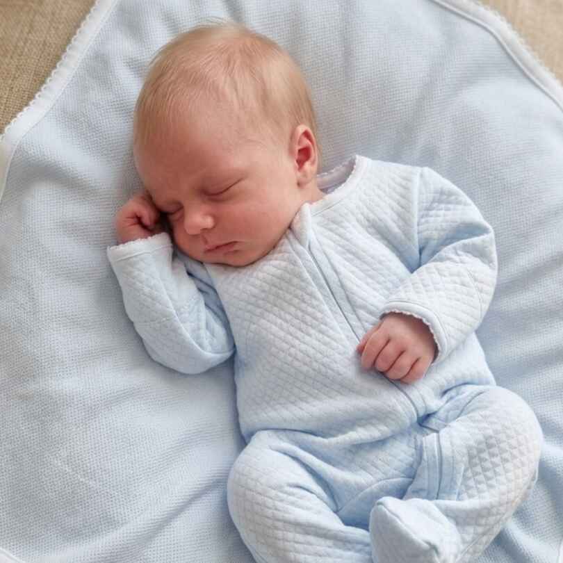 Pijama Rombo con cierre celeste