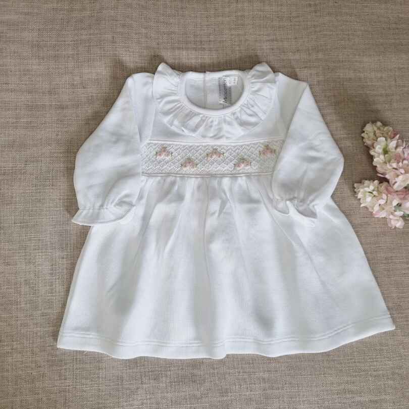 Vestido Elena manga larga Punto Inglés