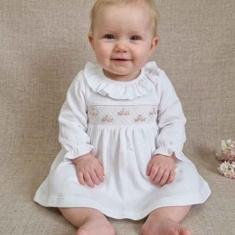 Vestido Elena manga larga Punto Inglés